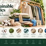 Infographic of sustainable fabrics for eco-friendly fashion